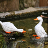 Cute Duck Resin Garden Statue Backyard Pond Ducks