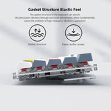 womier Hot Swappable Mechanical Keyboard Gasket Mounted Gamer