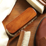 Premium beech wood wool hair Shoe brush