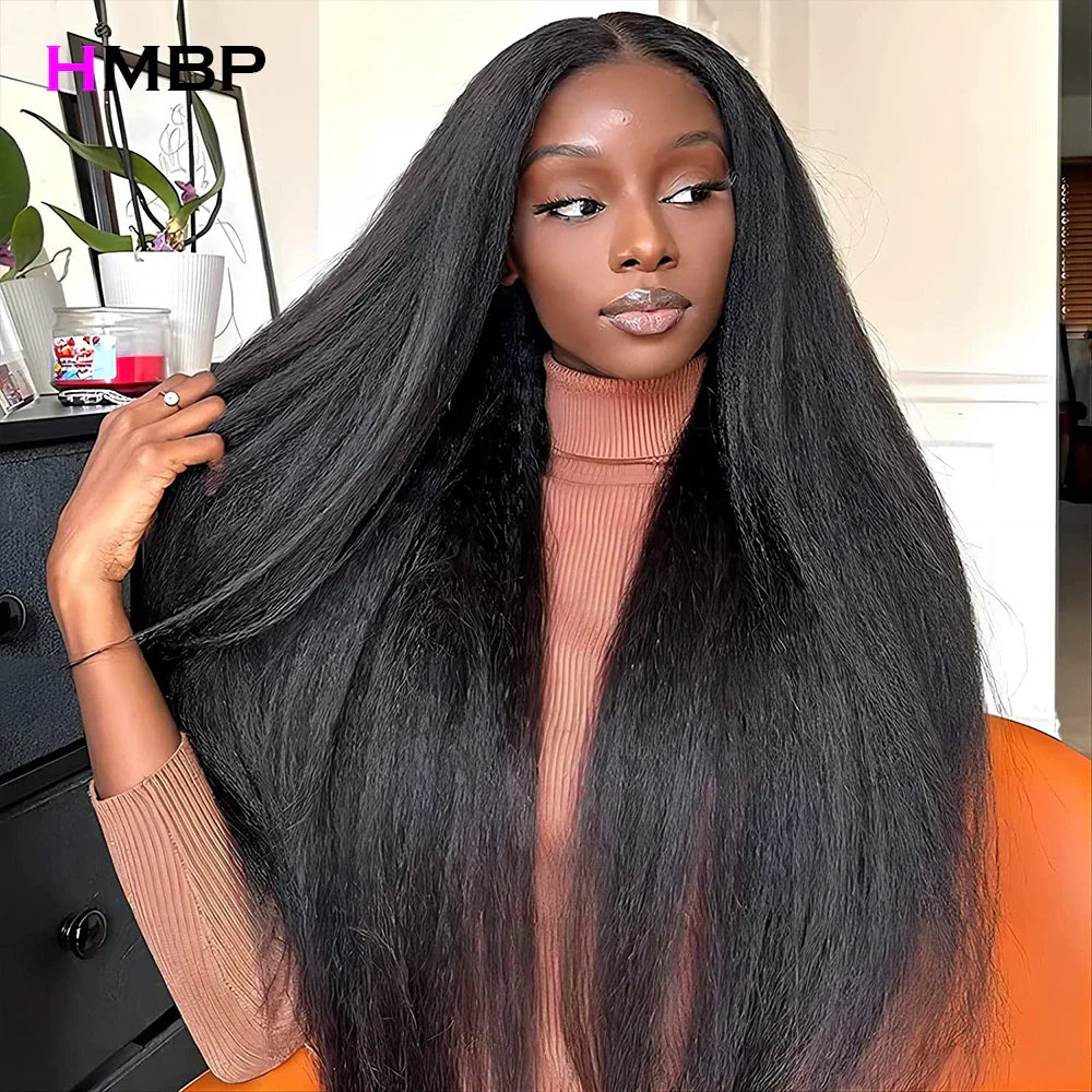 Kinky Straight Wig 360 Glueless Full Lace Wig