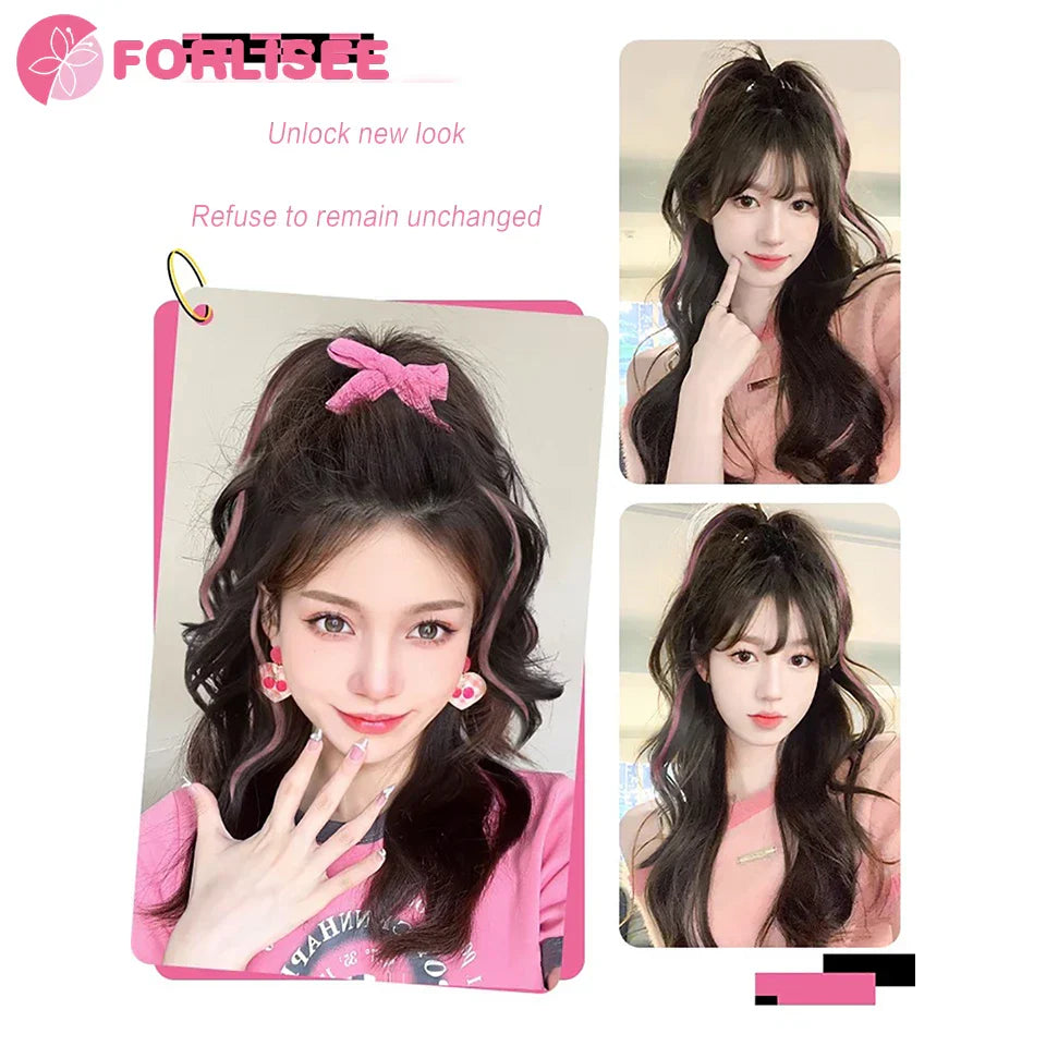 FOR Horsetail Wig Women's Long Hair Clasp Style