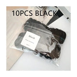 10Pcs Elastic Rubber Band Seamless Gradient Hair Rope