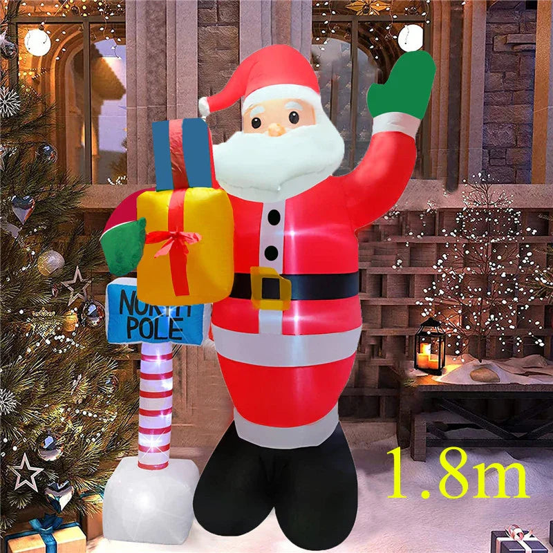 Christmas Inflatable Decoration Toy Built-in LED Lights Inflatable