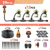 50-5M Garden Drip Irrigation System with Pump & Sprinklers