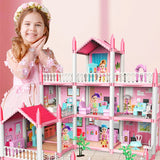 3D DIY Dream Princess Castle Villa Assembly Doll