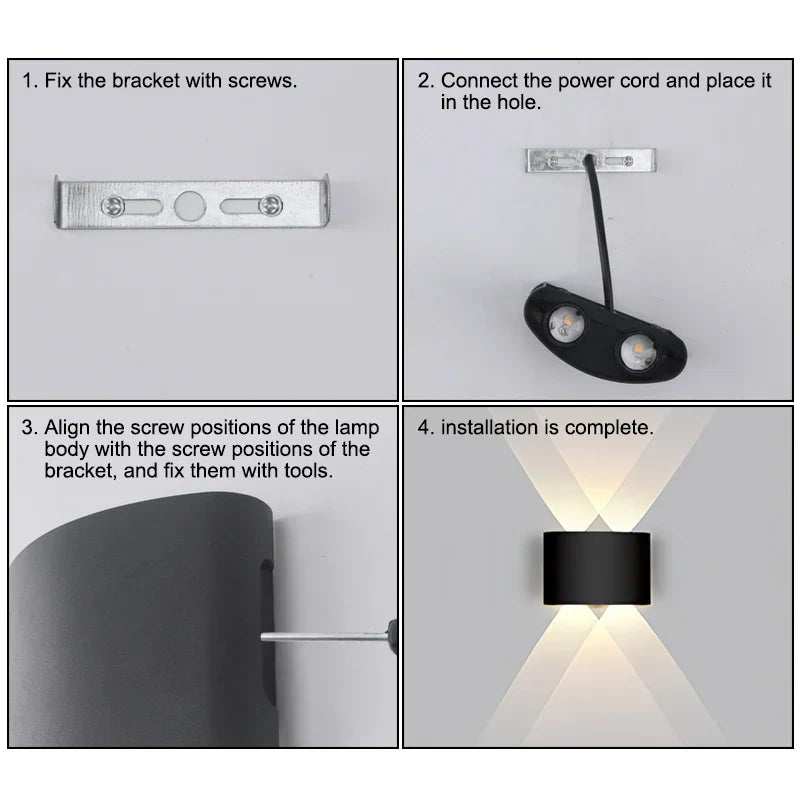 LED Wall Lamp Outdoor IP65 Waterproof Up Down