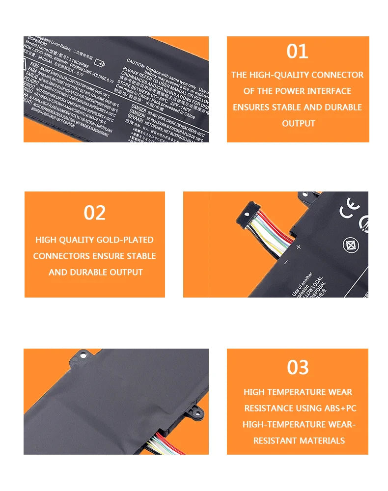 L16L2PB2 Laptop Battery For Lenovo IdeaPad 520-15IKB L16S2PB1