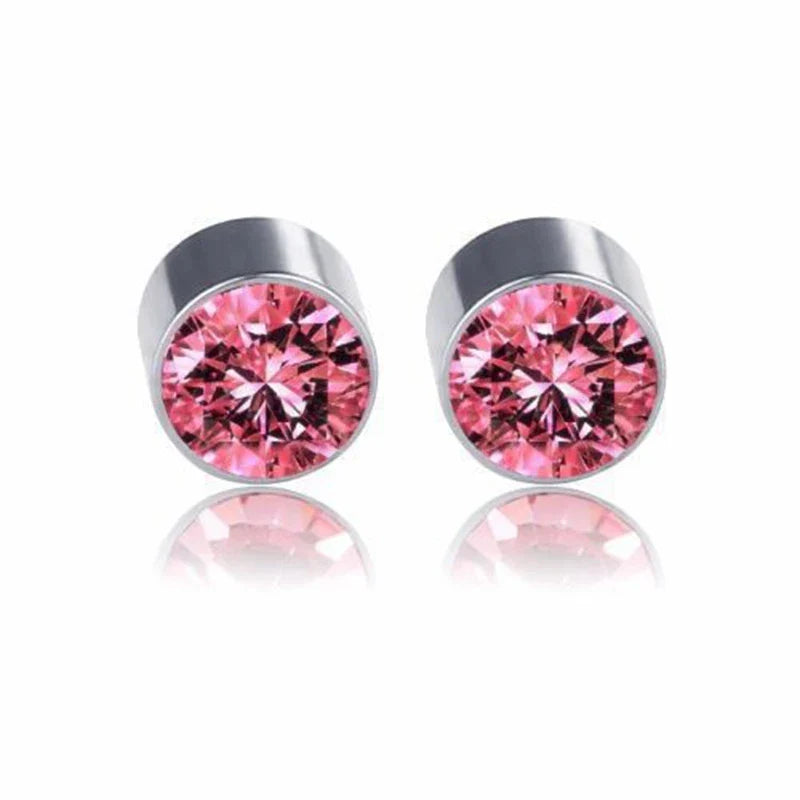 Weight Loss Magnet Earring Zircon Crystal Strong Magnetic