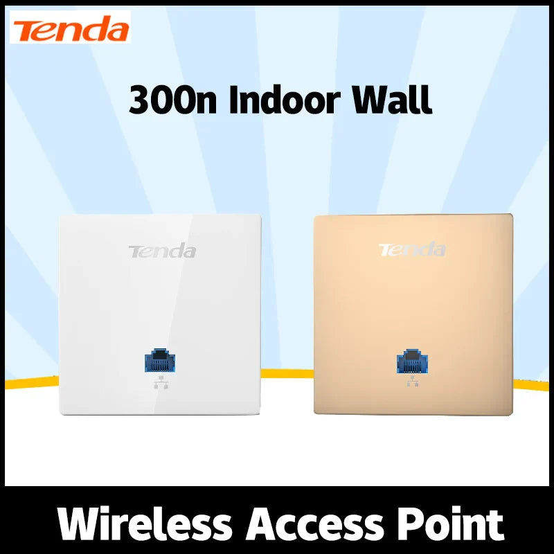 Tenda W6-S N300 in-wall Wireless Access Point,300Mbps Indoor