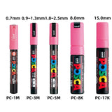 Uni Marker Pen, PC-3M Acrylic posca marcadores permanent