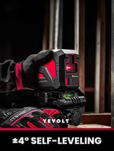 YEVOLT YVRLL4XS2/YVGLL4XS2 Red/Green Cross Line Laser Level 2-Line