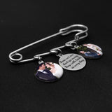 Personalised Bridal Photo Charm Custom Photo Brooch Photo