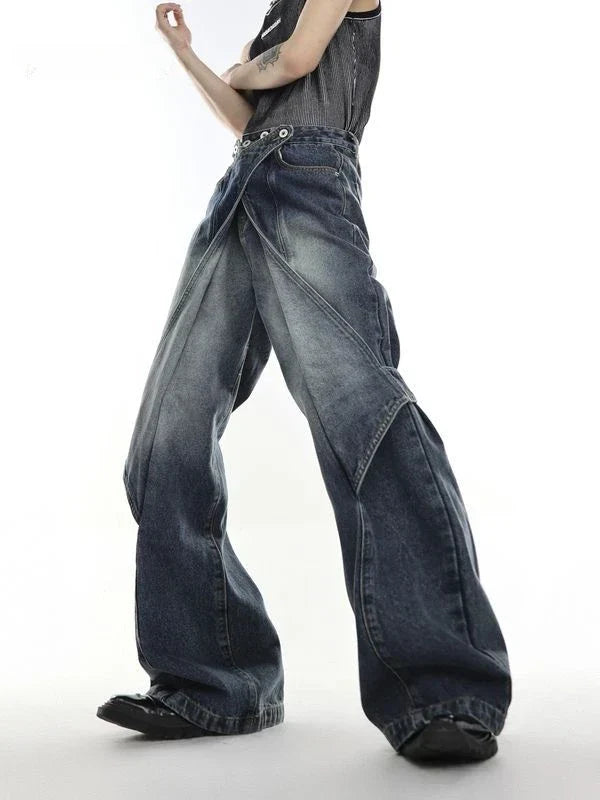American Heavy Duty Distressed Jeans Men and Women