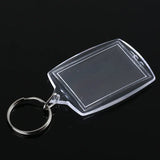 100pcs Keychain Acrylic Key Chain Key Ring Blank