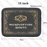 Funny Graphic print Misadventure Awaits D20 Dice Tabletop