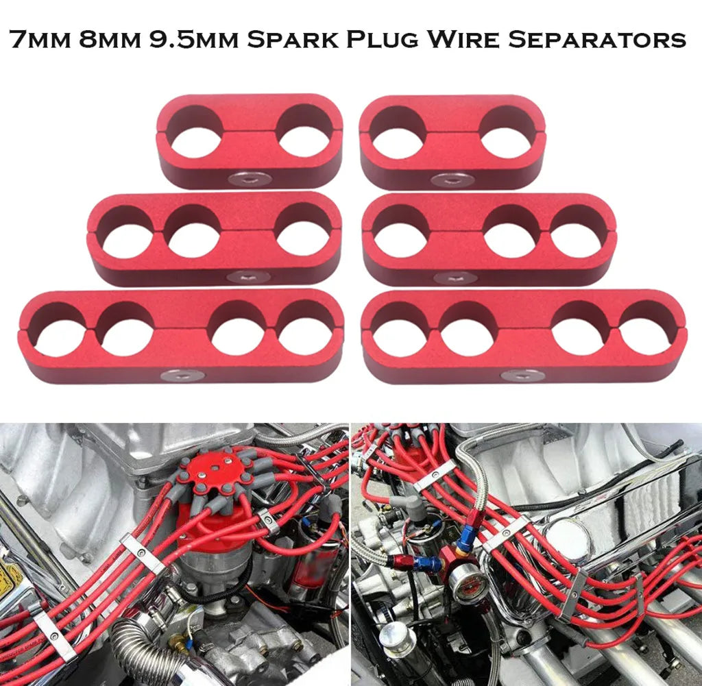 7/8/9.5mm Car Spark Plug Electrical Wire Separators Dividers