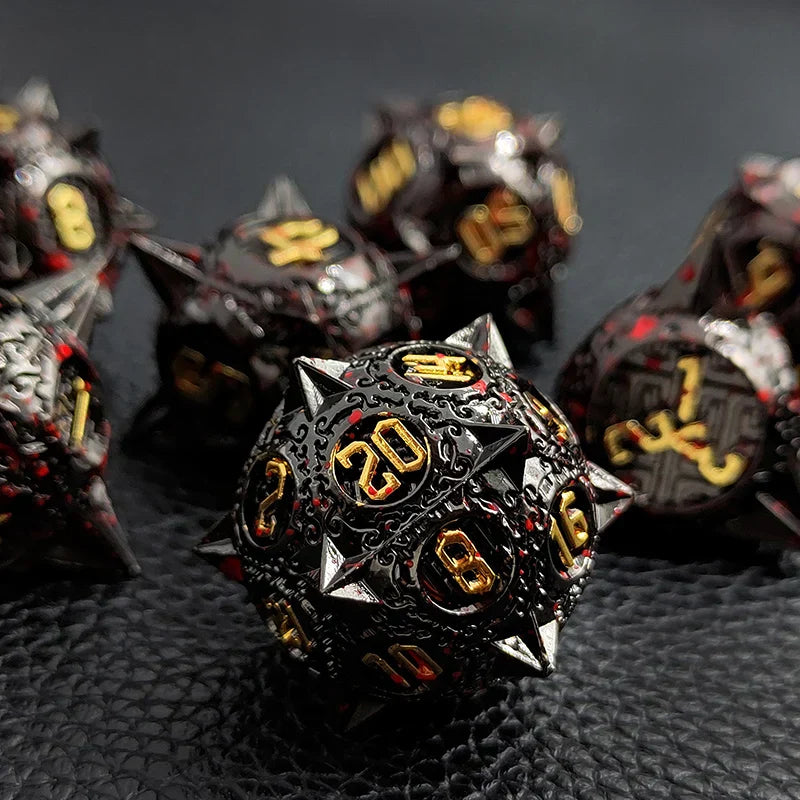 Special Offer Resin Metal Dice Set Sample With