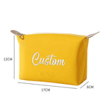 Professional Custom Embroidery PU Makeup Bag Portable Waterproof