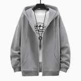 US Size Zip Up Hoodies Autumn Hooded Sweatshirts