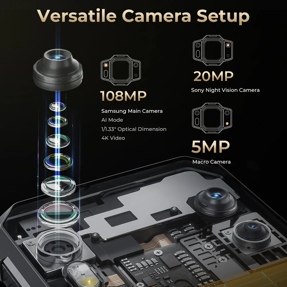 Oukitel WP30 Pro 120W 5G Rugged Smartphone android