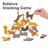 Montessori Stacking Blocks Wooden Toys Cat Balancing Games