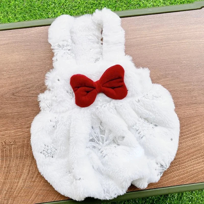 French Bulldog Dress Winter Pug Dog Clothes Christmas