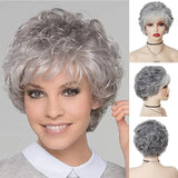 GNIMEGIL Synthetic Short Pixie Cut Wig Women Natural