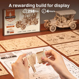 Robotime Rokr 3D Wooden Puzzle MC801 Vintage Car