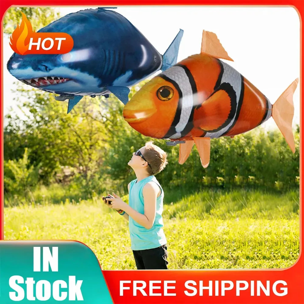 Remote Control Shark Toys Air Swimming RC Animal