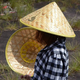 1PC Chinese Retro Bamboo Rattan Fisherman Hat Handmade