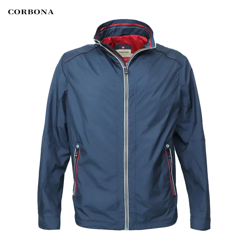 CORBONA 2024New Men Spring Summer Lightweight Jacket Long