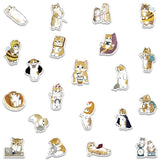 103064PCS Kawaii Winter Yellow Cat Sticky Graffiti Sticker
