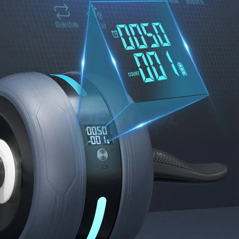 LED Automatic Rebound Ab Roller Intelligent Counting Abdominal