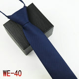 New Suit Business Zipper Tie for Man 48*7cm