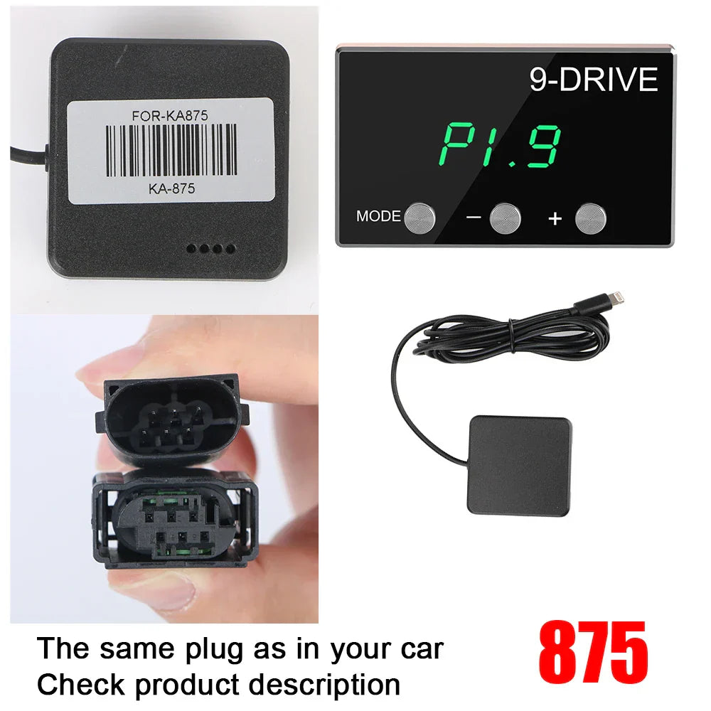 9 Drive 5 Modes Digital Car Throttle Response