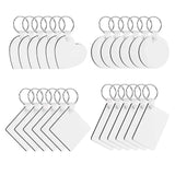 122430Pcs Sublimation Blank Keychains Thermal Transfer Key Chain