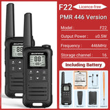2pcs Baofeng F22 PMR FRS Walkie Talkie Type-c