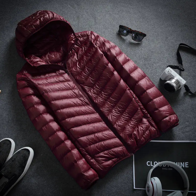 Winter Ultra Lightweight Down Jacket Men's Fashion Short