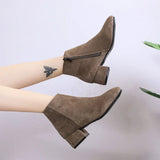 Women's Winter Boots 2023 New Suede Dress Women