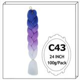 24Inch Synthetic Long Jumbo Ombre Braiding Hair For