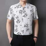 Summer Shirts for Men Short Sleeve Striped Vintage