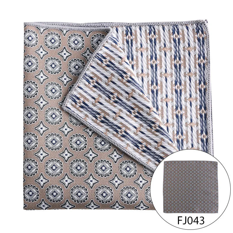 Men Pocket Square Light Coffee Beige Handkerchief Men