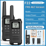 2PCS Baofeng F22 Walkie Talkie Portable Mini Communication