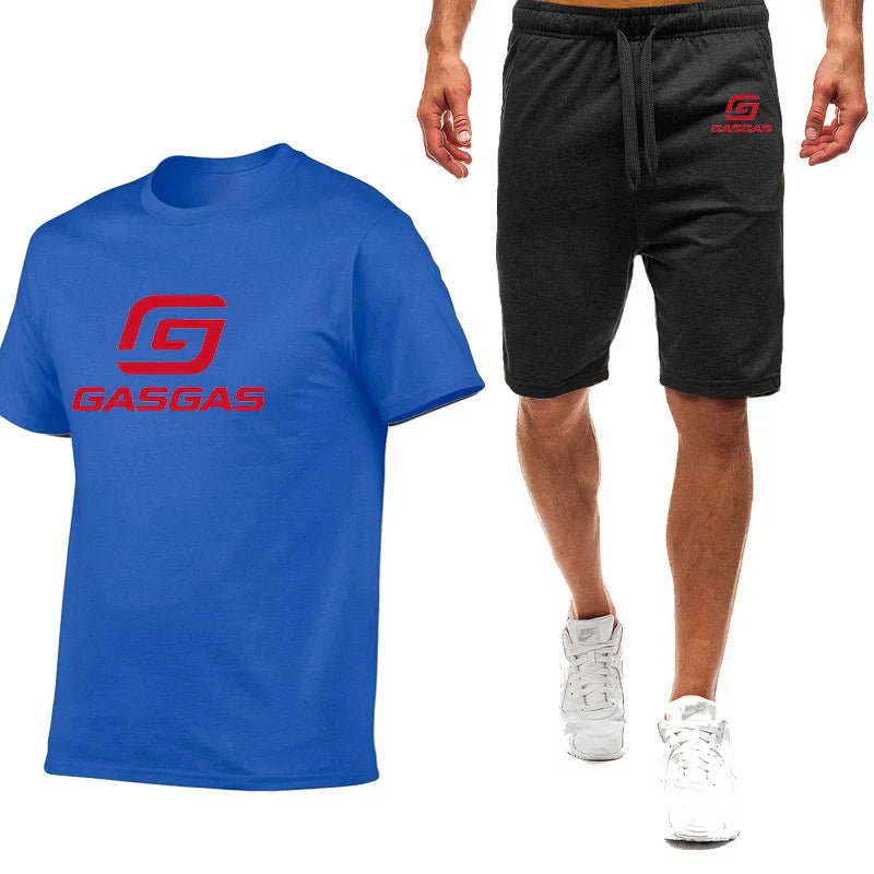 Motorcycles GasGas Summer Men's Sportswear Shorts Set Short