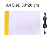 A4 Size LED Copy Drawing Board Children Transparent