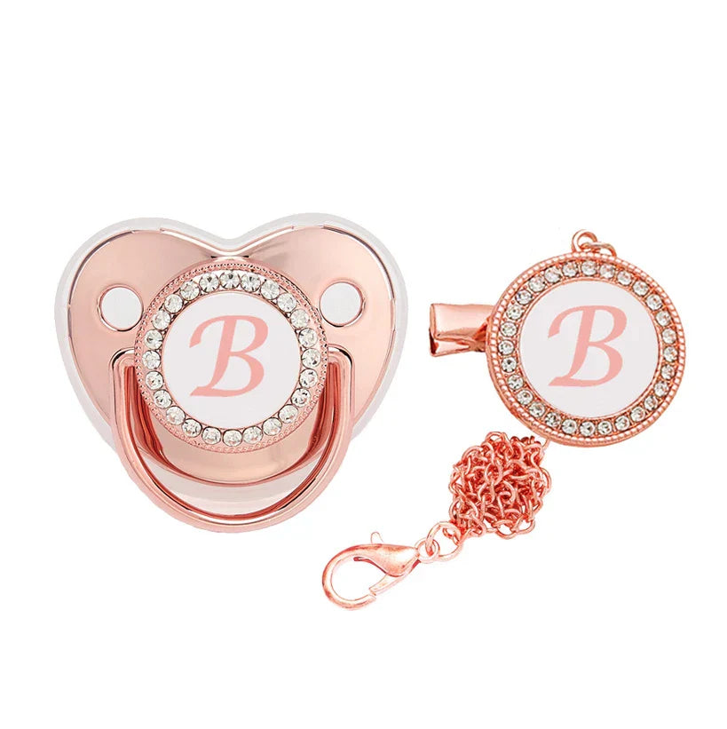 Baby Pacifier Letter Clip Chain Cover Newborn 26