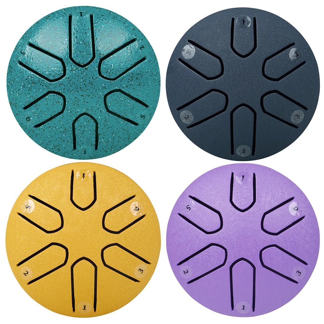 3 Inch 6-Tone Steel Tongue Drum Mini Hand