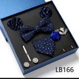 Luxury Quality Tie Set With Necktie Bowtie Pocket