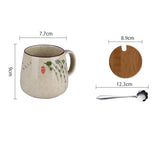 YWDL 380ml Japanese Retro Style Ceramic Coffe Mug