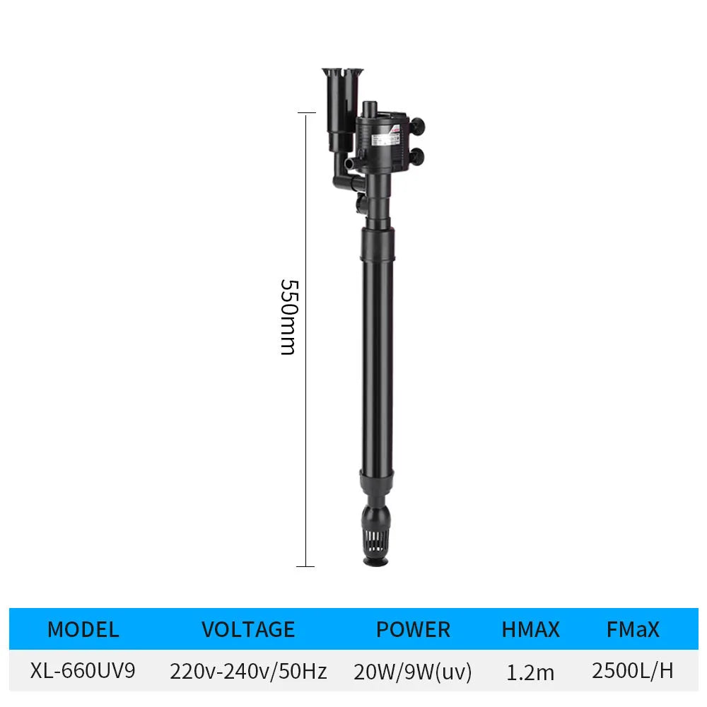 5-in-1 Aquarium Submersible Pump / UV Germicidal Light